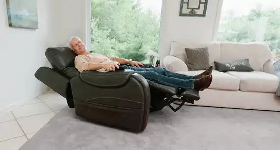 Infinite position recliner lift chair